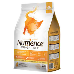 Cat food: NUTRIENCE CAT GRAINFREE TUR/CHIC/HER 2.5