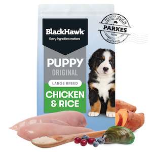 BLACK HAWK PUPPY LARGE BREED CHICK & RICE 20KG