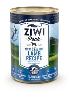 ZIWI PEAK CANNED LAMB DOG FOOD 390GM