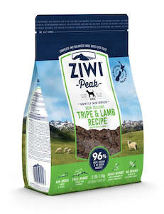 Ziwi Peak Dog Food: ZIWI PEAK AIR-DRIED TRIPE & LAMB DOG FOOD 1kg