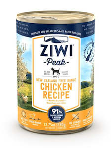 Ziwi Peak Dog Food: ZIWI PEAK CANNED CHICK DOG FOOD 390gm