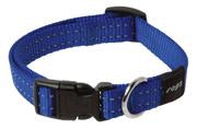 Collars And Leads: SNAKE COLLAR BLUE MEDIUM