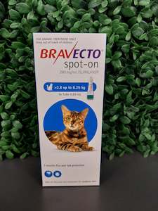 BRAVECTO FLEA & TICK - CAT 2.8-6.25kg