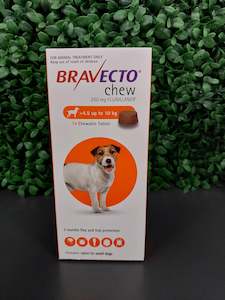 Health: BRAVECTO TABLET - SMALL DOG 4.5-10kg