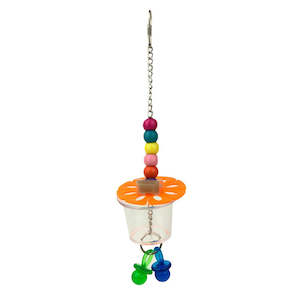 Bird: BIRD TOY FORAGING CUP WITH BEADS