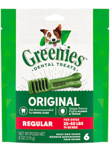 Dental: GREENIES DENTAL CHEW REGULAR 170gm