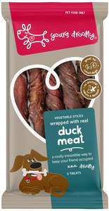 Treats: YD DUCK WRAP STICKS SML 5PK