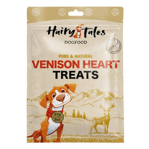 Dog: Hairy Tales Venison Hearts Freeze Dried Dog Treats