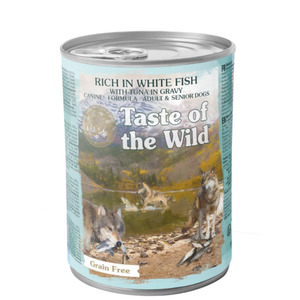 Dog: Taste of the Wild Whitefish Tuna In Gravy Wet Dog Food