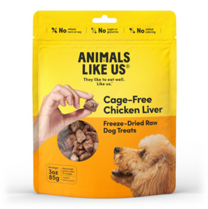 Dog Treats: Animals Like Us Cage-Free Chicken Liver Freeze Dried Dog Treats