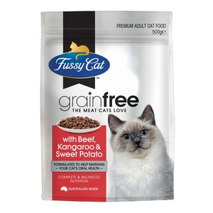 Fussy Cat Adult Grain Free Beef & Kangaroo with Sweet Potato 500g x 6