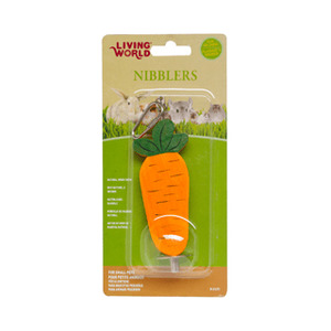 Products: Living World Nibblers Wood Chews - Carrot on Sticks
