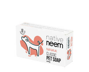 Dog Premium Range: Pet Soap Bar Organic Neem 100g - Unscented Natural Wash for Dogs & Cats | BioGro Certified