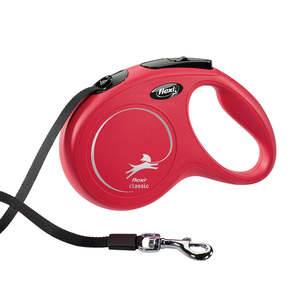 Dog Premium Range: Flexi NEW CLASSIC Tape Dog Leash 5m Size M - Retractable Leash for Dogs up to 25kg