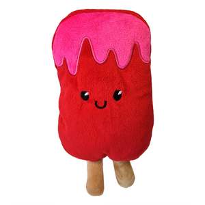 Foodies Strawberry Ice Lolly Small Plushie Dog Toy
