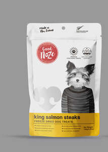 For Dogs: King Salmon Steaks Freeze Dried Dog Treats 100g