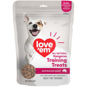 Love 'em Training Treats Kangaroo 200g