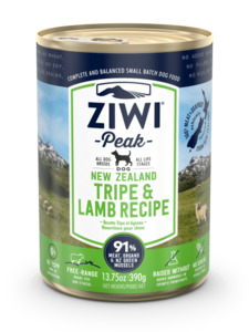 Ziwi Peak: Ziwi Peak Tripe & Lamb Canned Dog Food 390g