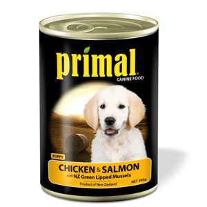 Primal Puppy Dog Food Chicken & Salmon 390g Tin