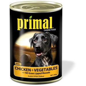Primal Dog Canned Food Chicken & Vege 390g Tin