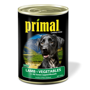Primal Dog Canned Food Lamb & Vegetable 390g