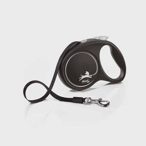Flexi Black Design Retractable Leash Tape