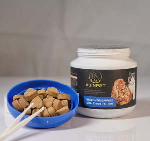 Supplements: Auinpet Brain + Eye Support DHA Chews for Pets