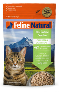 Feline Natural Freeze Dried Chicken & Lamb Feast