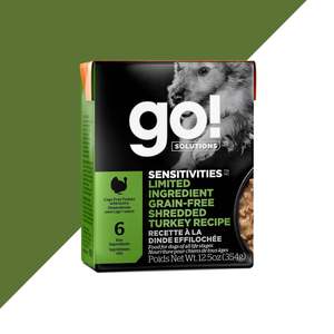 Go! Sensitivities Shredded Turkey Tetrapack 354g