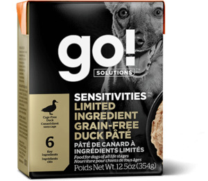 Go Now Fresh: Go Sensitivities Duck Pate 354g Tetrapak Dog Food