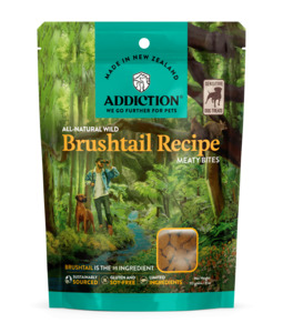 Addiction Meaty Bites Brushtail Dog Treats 113g