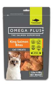 Omega Plus: OmegaPlus Cat Treat King Salmon Bites 80g