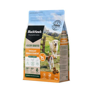 Black Hawk Healthy Benefit Weight Management Dog Food 2kg