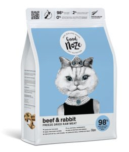 Good Noze Beef & Rabbit Freeze Dried Cat Food 350g