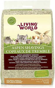 Small Animals: Living World Aspen Shavings Small Animal Bedding 113L