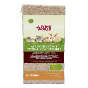 Living World Aspen Shavings Small Animal Bedding 20L