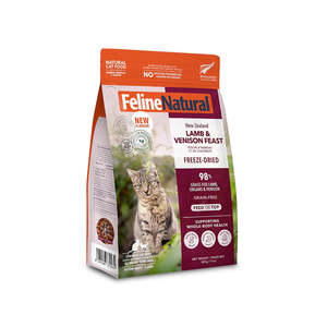 Feline Natural Freeze Dried Cat Food Lamb & Venison Feast