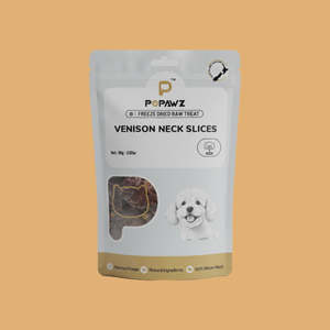 For Dogs: Popawz Venison Neck Slices 80g