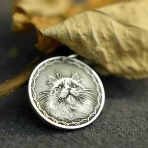 Accessories: Custom Memorial Engraved Coin Necklace