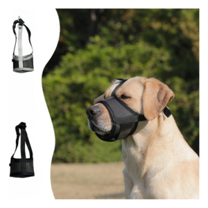 Products: Adjustable Mesh Dog Muzzle – Breathable Velcro Pet Muzzle Pet Pop
