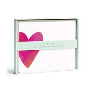 Flat Note Boxed Set - Big Heart 8pkt