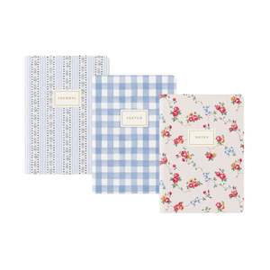 Stationery: Cath Kidston Notebook Set x 3 - Floral & Check