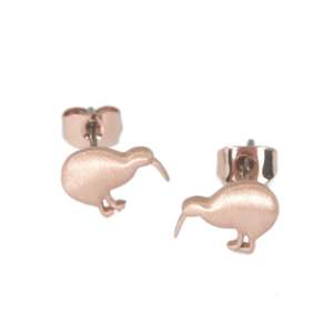 Kiwi Studs - Rose Gold
