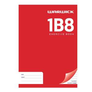 Warwick Exercise Book 1B8 36 Leaf A4