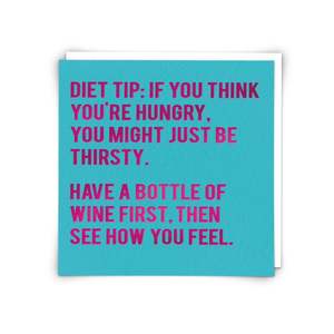 Diet Tip Greeting Card