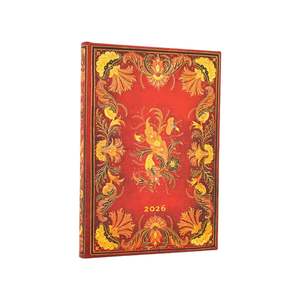 Diaries: 2026 Diary - Midi Week At A Time - Flammetta