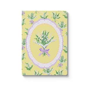 Stationery: Yellow Lily Of The Valley A6 Notebook