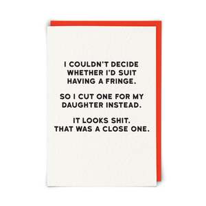 Cut Fringe Greeting Card