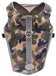 Dog Reflective Vest Mesh Harness - Camo
