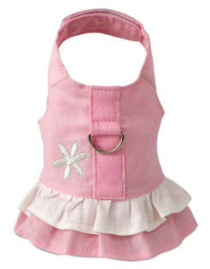 Pretty Pink Dog Harness Dress